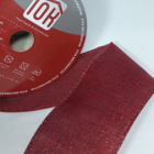 Fita De Natal Aramada Vermelho Veludo 6 3cm X 9 14 M | Natal